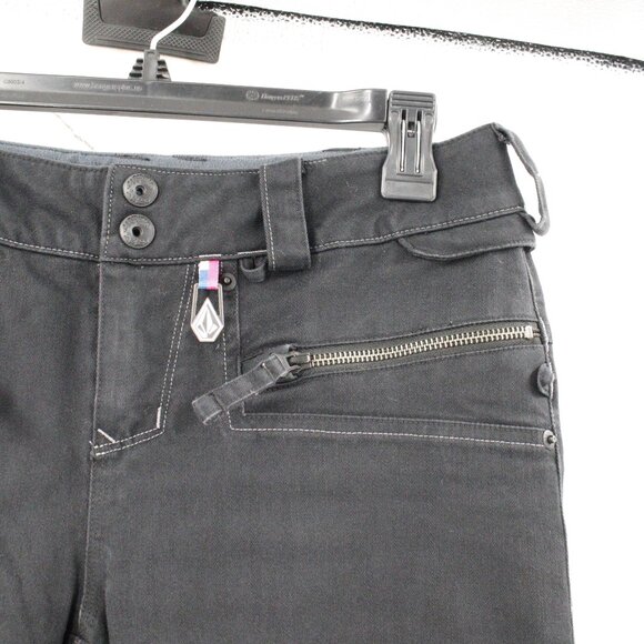 Volcom ski Pants Womens XS Nimbus Let It Storm Ski Snowboarding Low Rise jeans - Picture 5 of 16